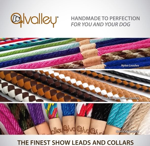 Alvalley Rope Dog Leashes With Stopper - Pet Slip Leads For Dogs - Soft Braided No-Pull Gentle Leash - Adjustable For Small, Medium, Large And Extra Large Dogs (Black, 6Ft Long, 9Mm Thick)