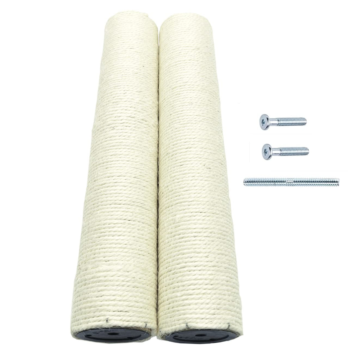 Shengocase 2-Pack 17.7' L, Ø 2.75' Cat Tree Tower Accessories Replacement Post With M8 Bolt, Diy Cat Scratching Post Replacement Part Pole