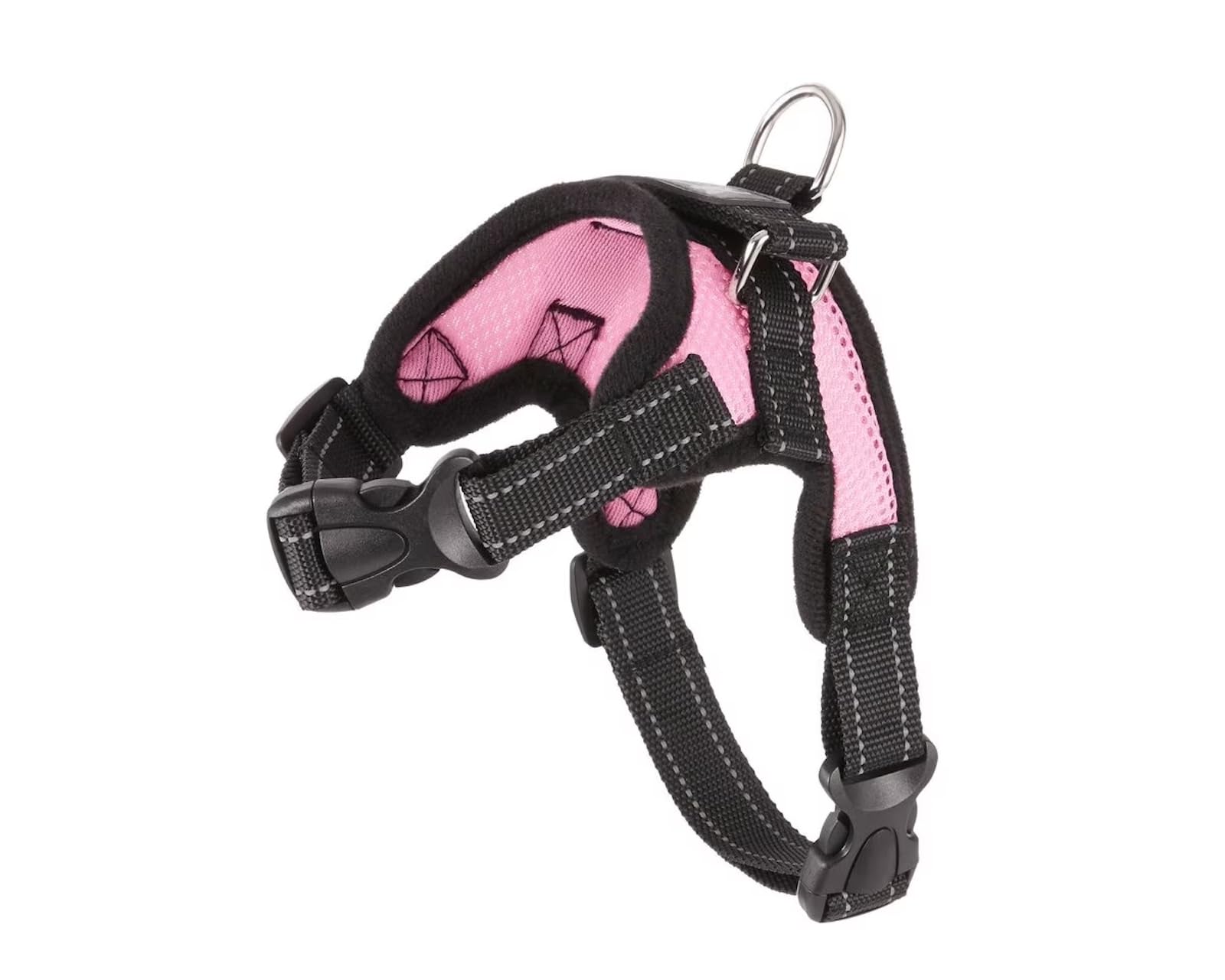 Copatchy No Pull Reflective Adjustable Dog Harness With Handle- Comfortable Soft All Weather Mesh, Easy On Puppy Harness For Small Medium And Large Dogs (Pink) X-Small
