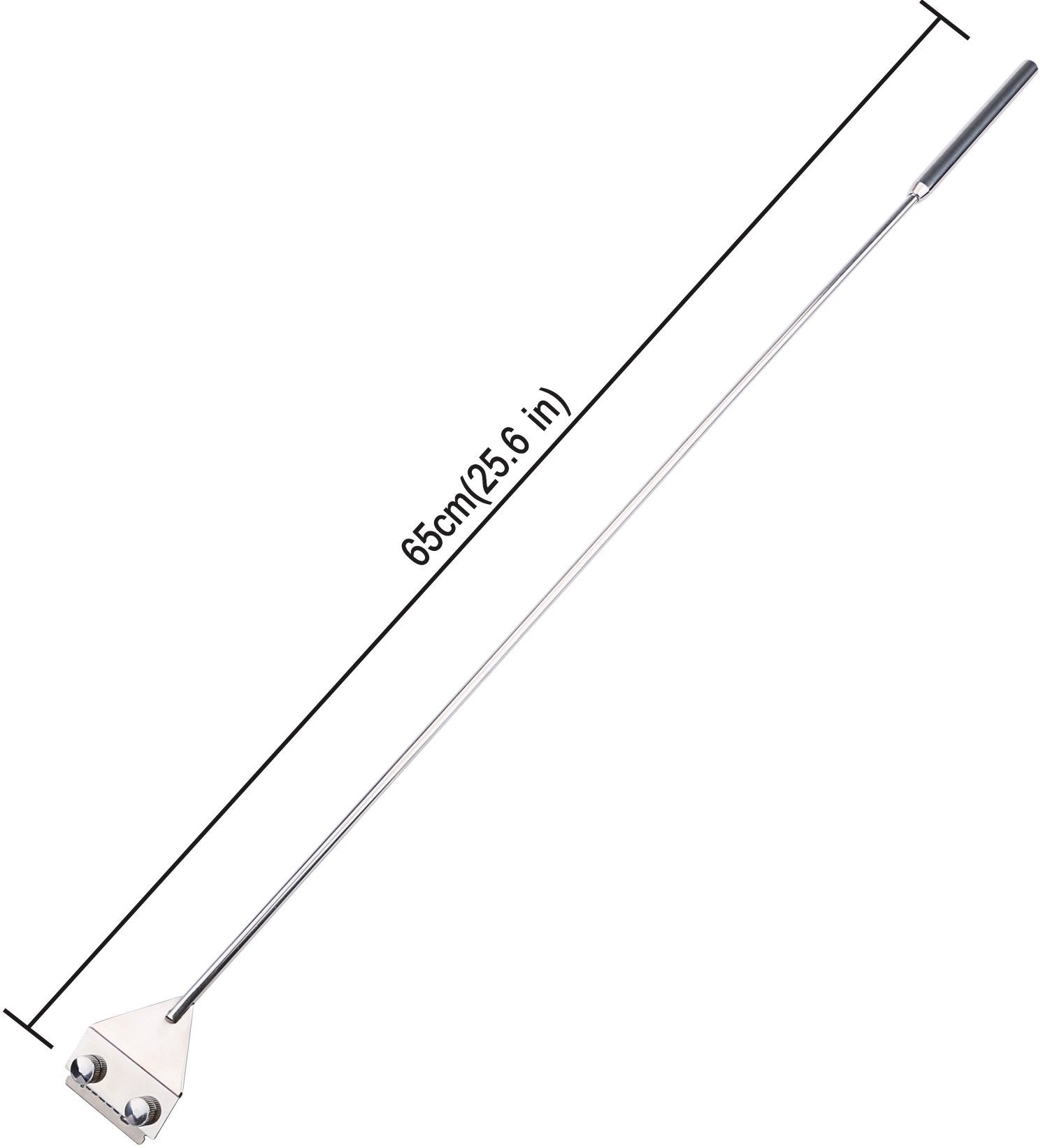 Kattool 25.6 Glass Aquarium Algae Scraper, Stainless Steel Cleaning Tool Kit with 10 Blades, Fish Tank Razor Scraper