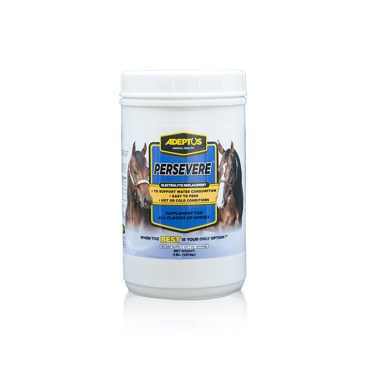 Adeptus Nutrition Persevere Electrolyte Supplement for All Classes of Horses, Supports Hydration, Balanced Formula for Sweat Rep