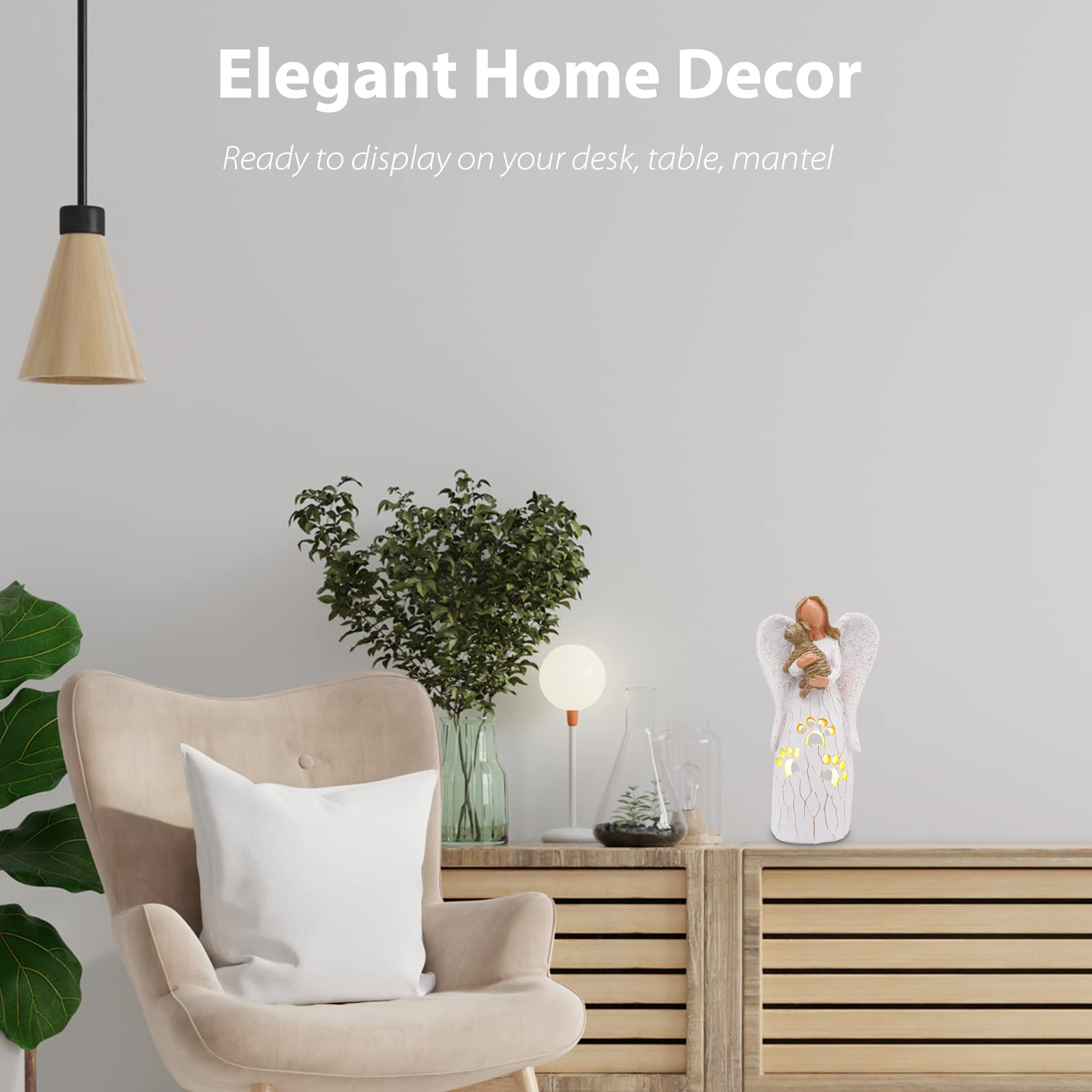 Bearae Dog Memorial Gifts, Dog Candle Holder Statue, Pet Memorial Gifts, Pet Loss Gifts, Bereavement Gifts, Pet Sympathy Gifts For Loss Of Dogs