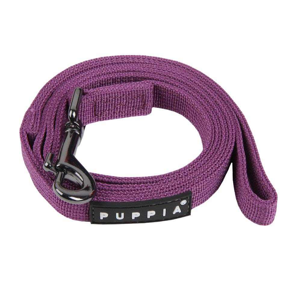 Puppia Two Tone Dog Lead Strong Durable Comfortable Grip Walking Training Leash For Small & Medium Dog, Purple, Small