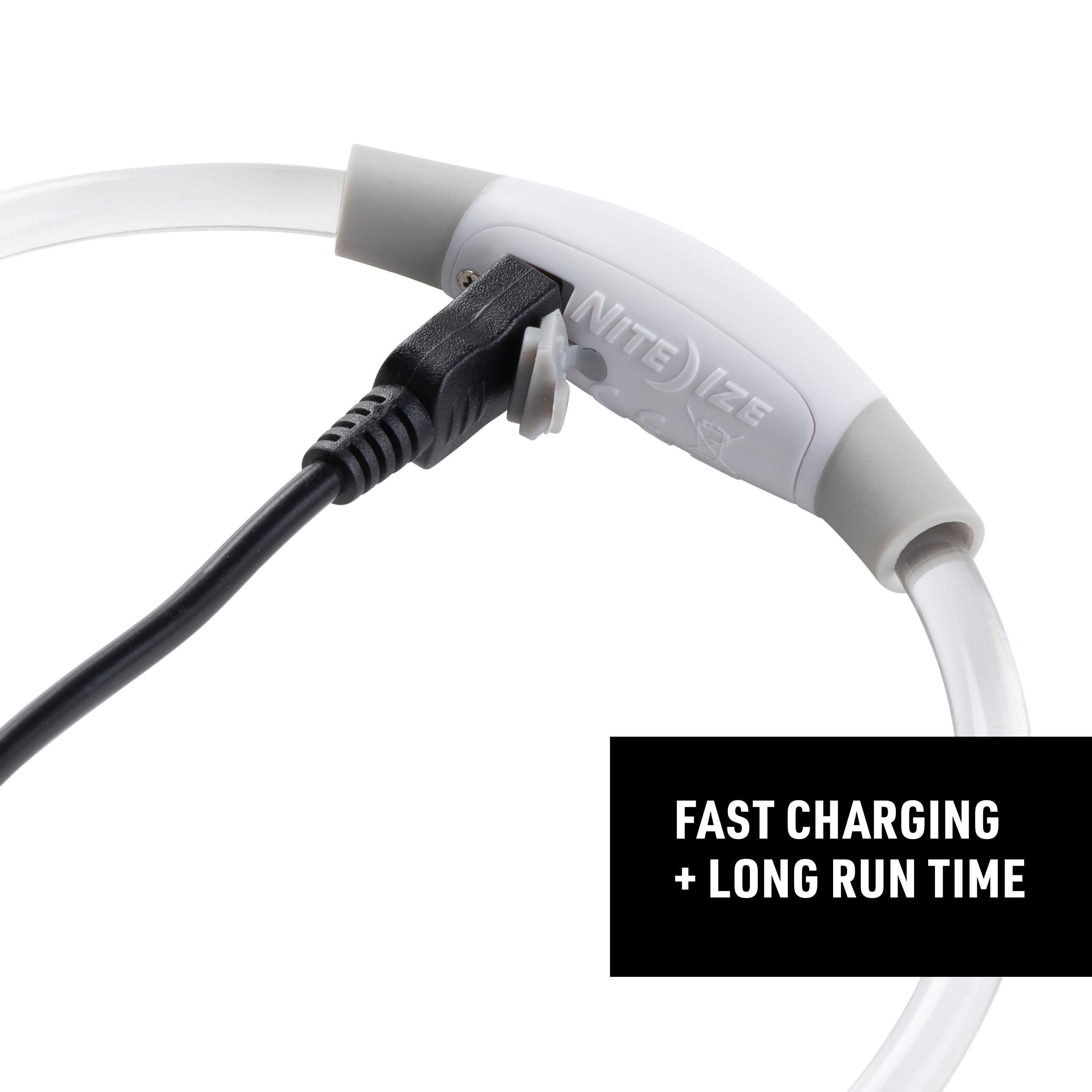 Nite Ize Nitehowl Mini Rechargeable Led Safety Necklace, Disc-O Select - Light Up Dog Necklace With Led Lights - Dog Accessories With Rechargeable Batteries - Mini, Disc-O Select