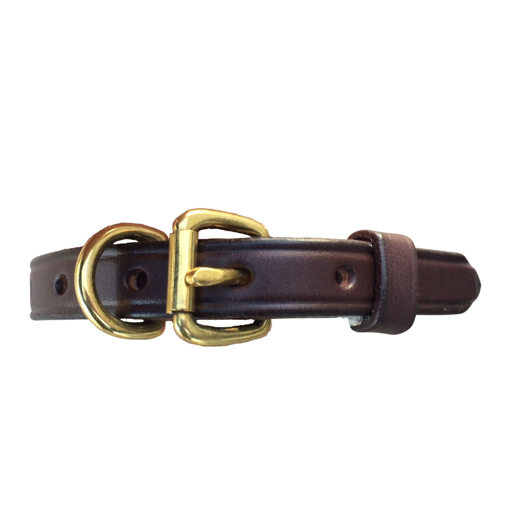 Boxwood And Mum Handmade Adjustable Leather Dog Collars For Medium Dogs And Large Dogs, Vegetable Tanned Bridle Leather Dog Trai