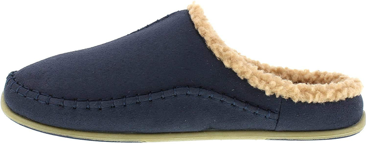 Deer Stags Mens Slip On Slipper, Navy, 10 M Us