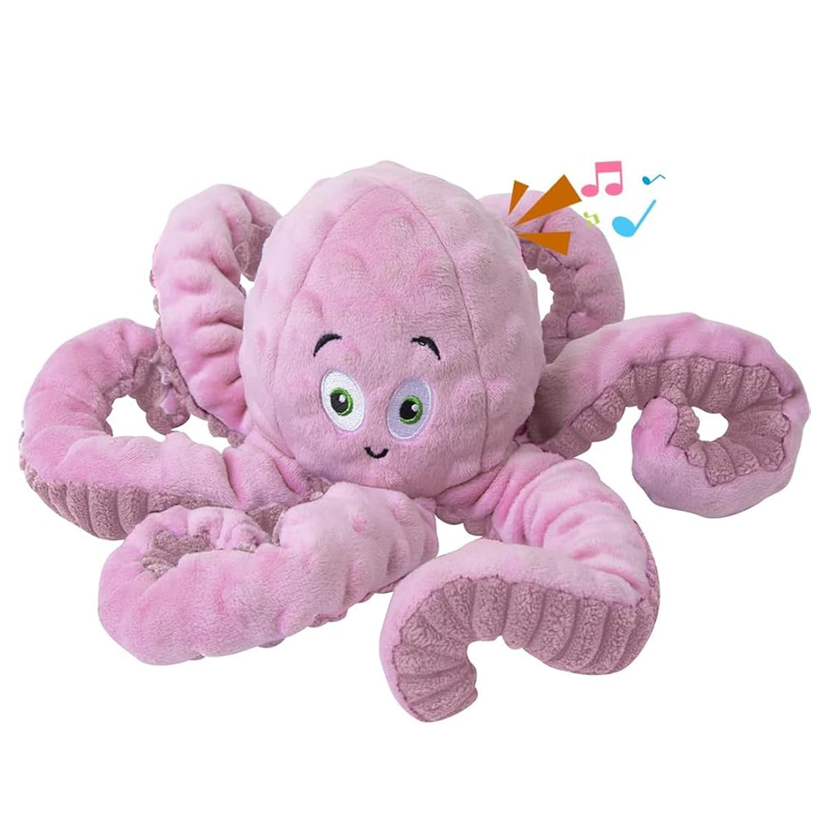 Buypow Dog Squeaky Toys Octopus - Tough Plush Large Medium & Small Dog - Stuffed Animals Puppy Toys - Funny Cute Dog Birthday Pr