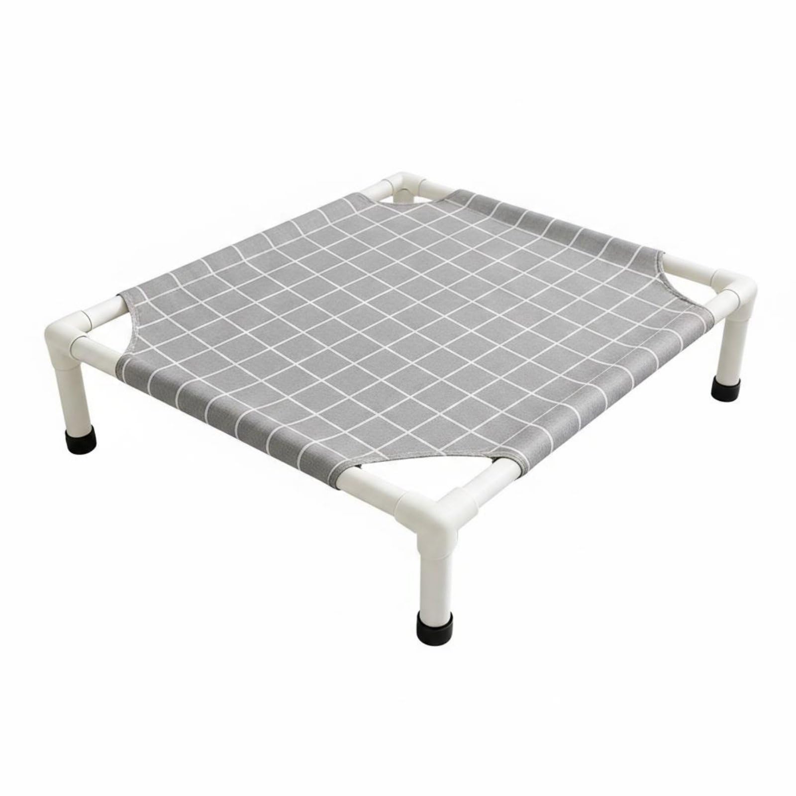 LOOM TREE Detachable Elevated Dog Bed YearRound Raised Dog Bed Washable Mesh Pet Cot Above the Ground for Small Dogs, S, Grey P