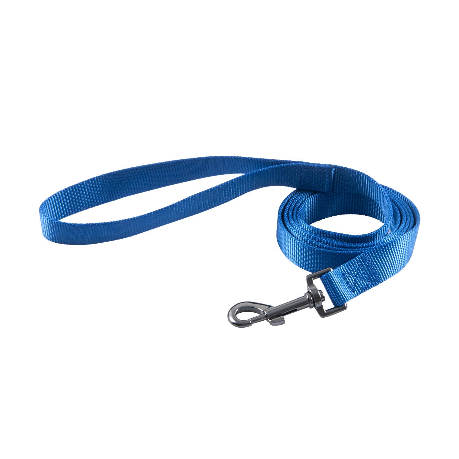 Olahibi Nylon Dog Collar Leash Set, Collar And 5Ft Leash, For Medium Dogs.(M, Blue)