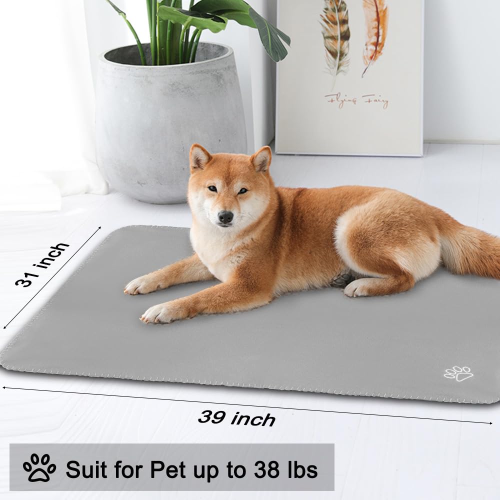 Mieakvool Puppy Dog Blanket, 6 Pack Pet Blankets For Puppy Cats Pets Fleece Paw Print Dog Blanket For Small Medium Pet Dog Cat W