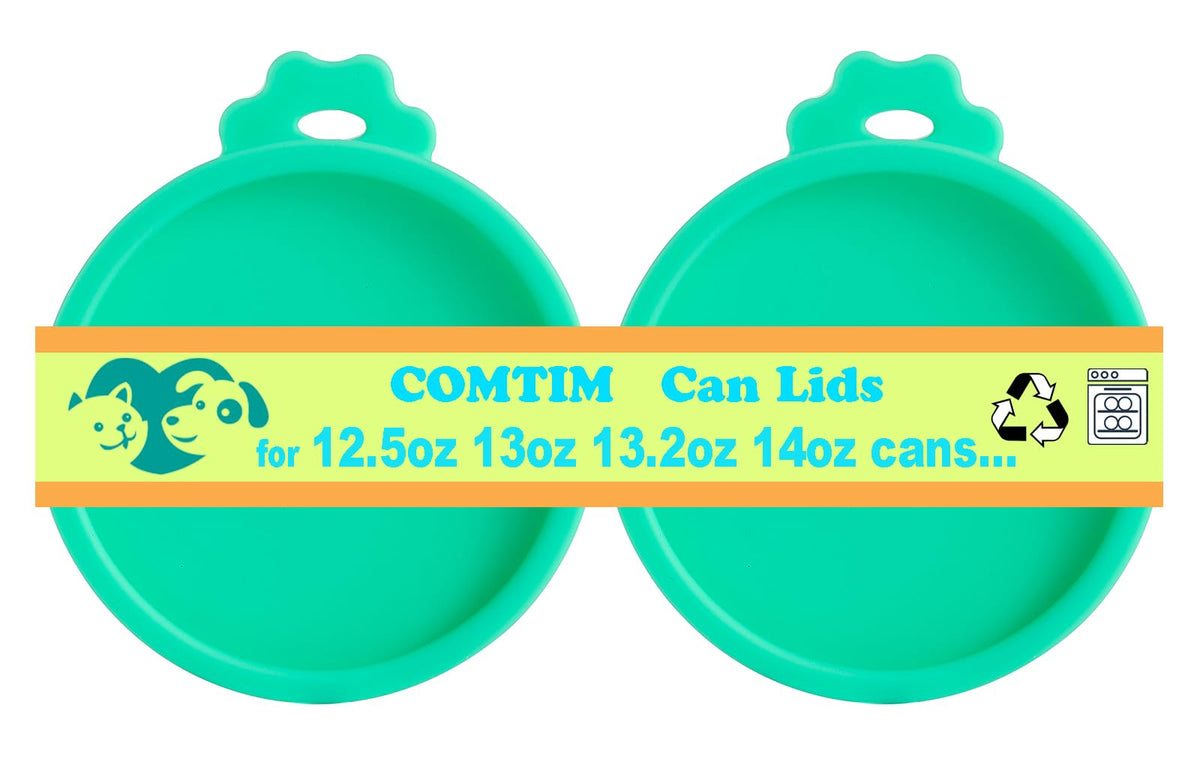 Comtim Can Covers For Dog Food Cans, Silicone Pet Dog Food Can Covers Lids For 13 Oz 12.5 Oz 13.5 Oz Cans...Or Cat Food Cans 6 O
