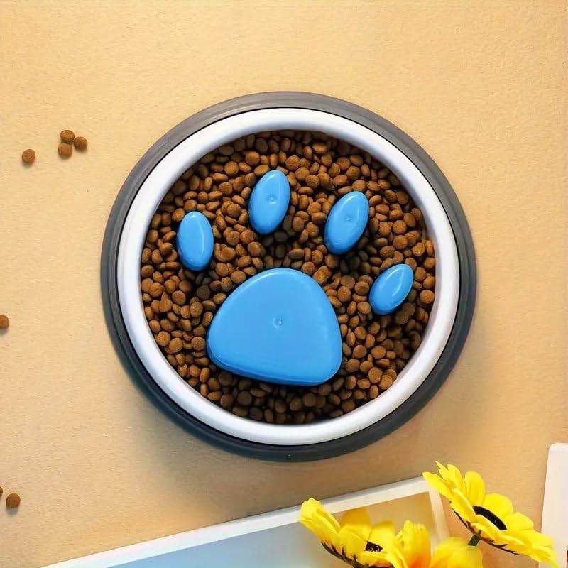 Praytex Pet Slow Feeder Bowl Slow Feeder Dog Bowl Fun Feeder No Chocking Slow Polypropylene Feeder Bloat Stop Food Water Bowl Fo