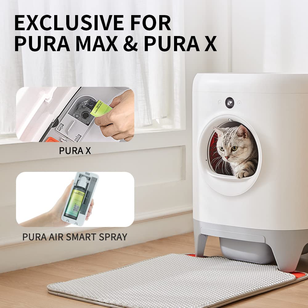 Petkit Air Purifying Refills For Purax Puramax Self-Cleaning Cat Llitter Box, Replaced Odor Removers Refills (4 Bottles) For Automatic Cat Litter Box