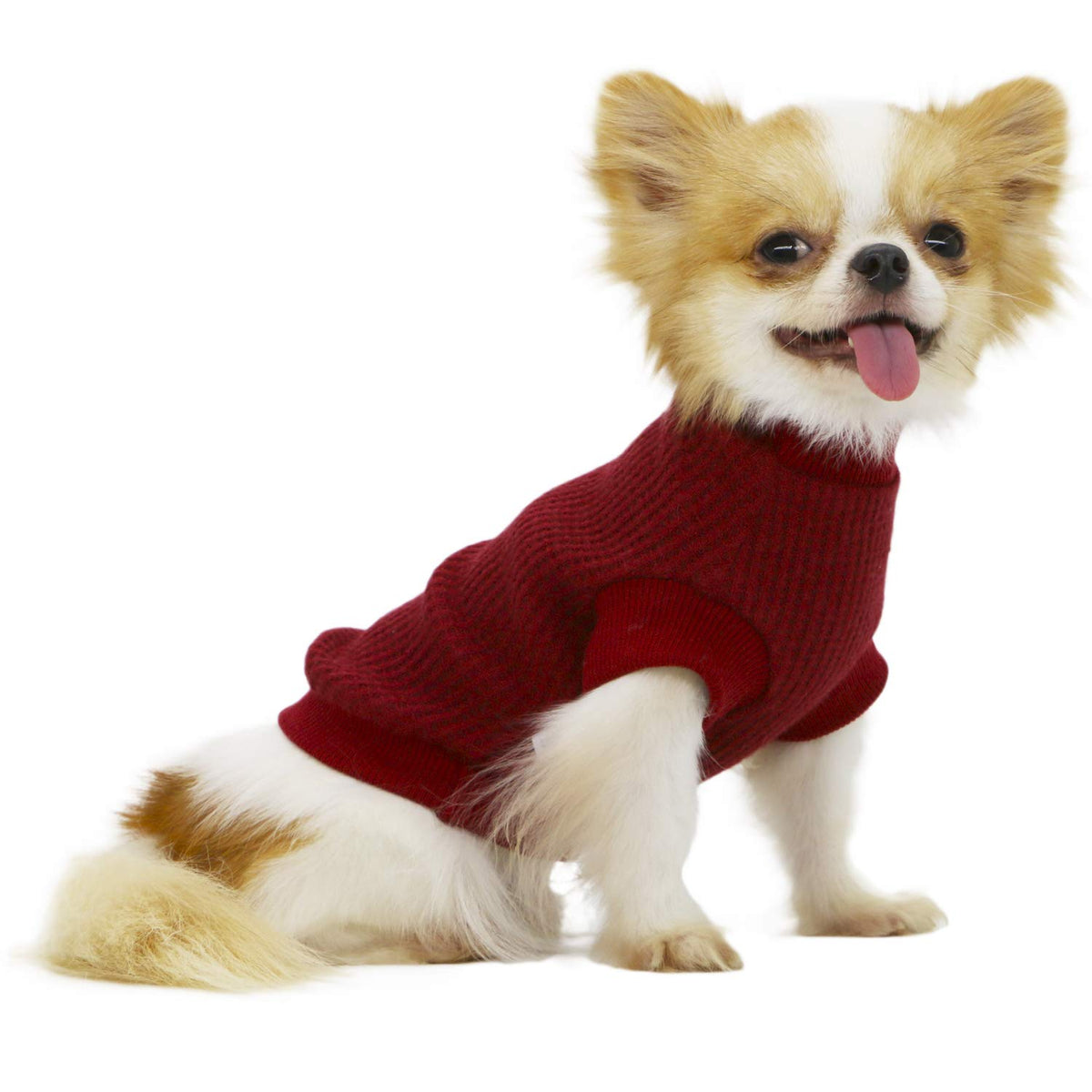 Lophipets Lightweight Dog Sweaters For Puppy Small Dogs Puppy Chihuahua Yorkie Clothes-Red/Xl