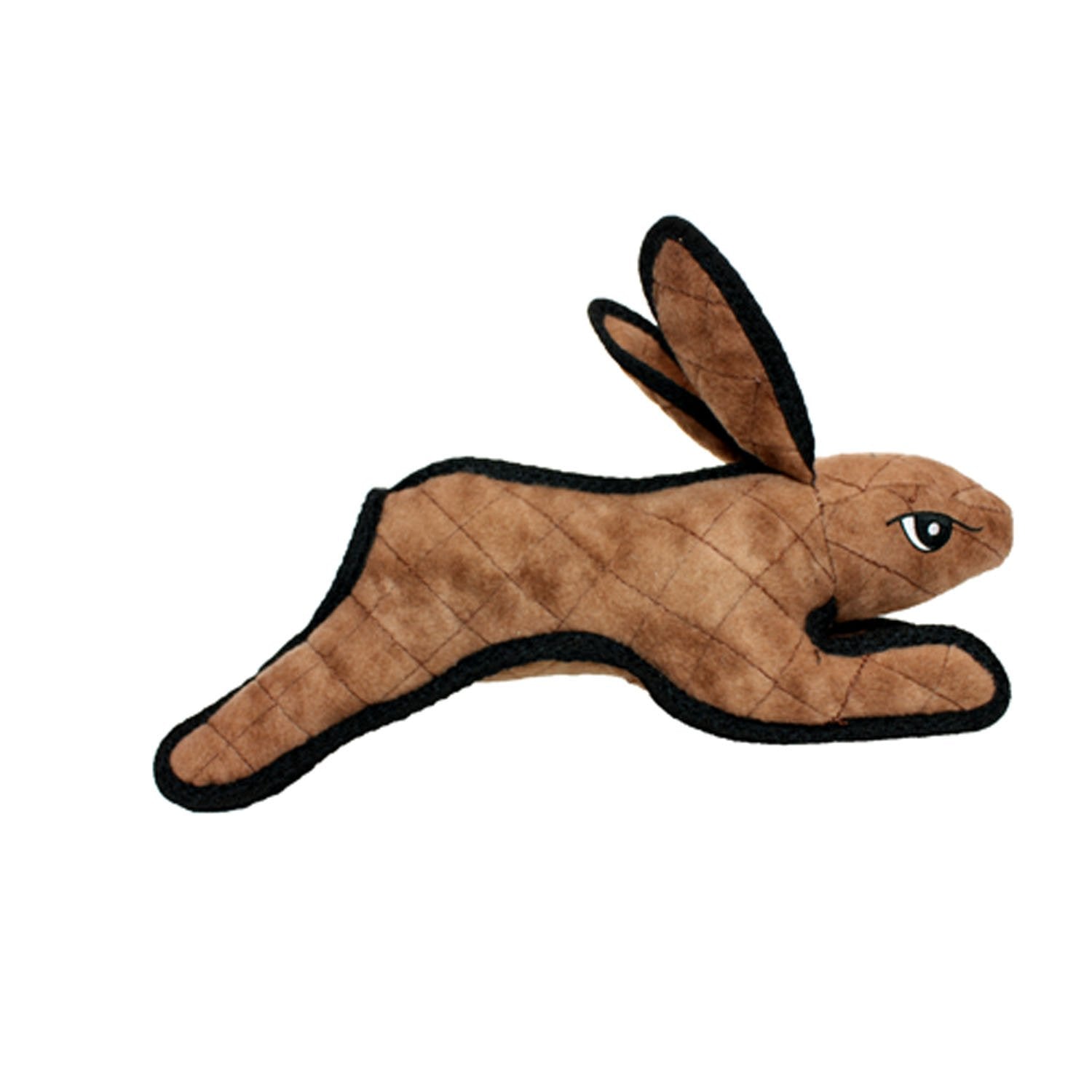 Tuffy - World'S Tuffest Soft Dog Toy - Barnyard Brown Rabbit - Squeakers - Multiple Layers. Made Durable, Strong & Tough. Interactive Play (Tug, Toss & Fetch). Machine Washable & Floats