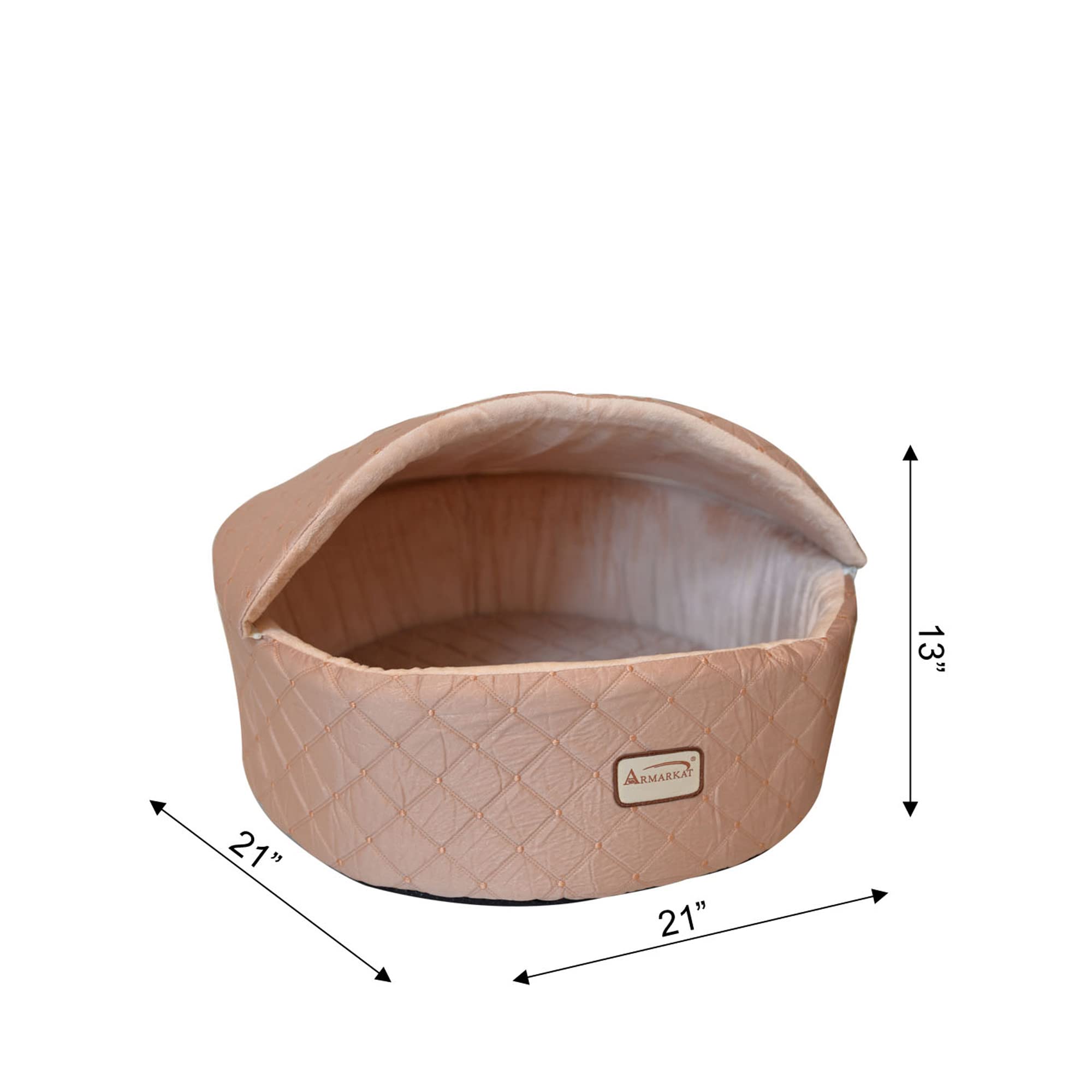 Armarkat Cat Bed, Medium, Light Apricot