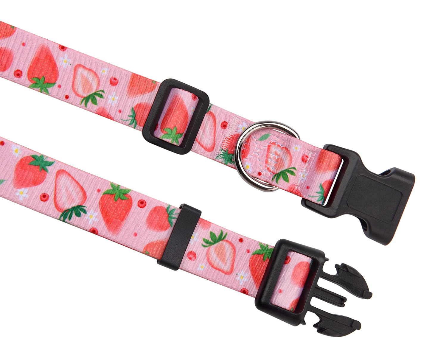 Mihqy Dog Collar With Bohemia Floral Tribal Geometric Patterns - Soft Ethnic Style Collar Adjustable For Small Medium Large Dogs(Strawberry,Xs)