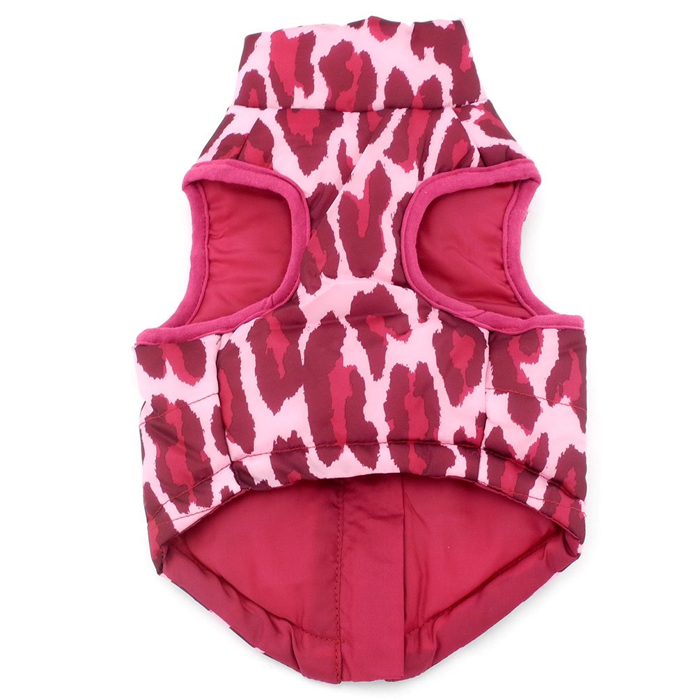 Smalllee_Lucky_Store New Various Pet Cat Dog Soft Padded Vest Harness Small Dog Clothes Hot Pink Leopard M, Model:Bfl049-Hotpink