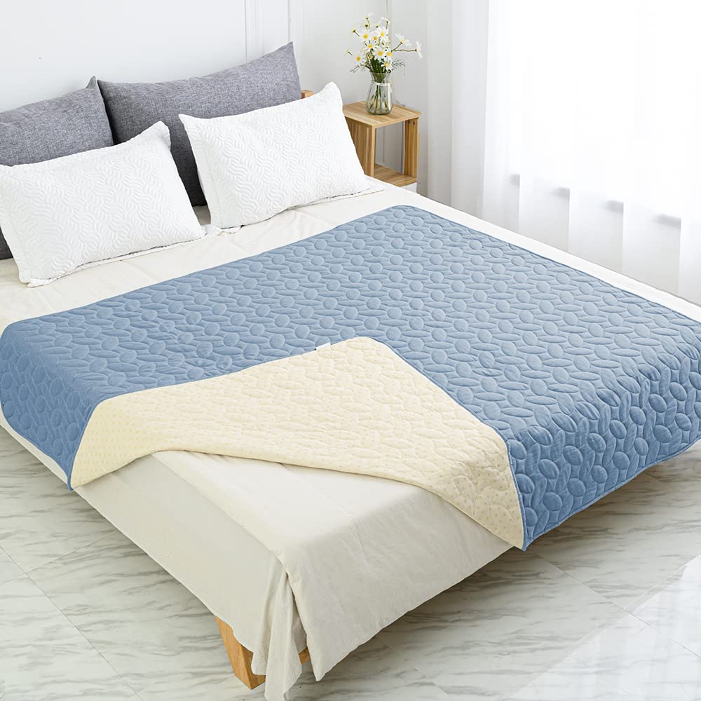 Ameritex Waterproof Pet Bed Cover Anti-Slip Dog Bed Blanket for Sofa and Furniture Waterproof New Pattern Design (Lightblue, 30x