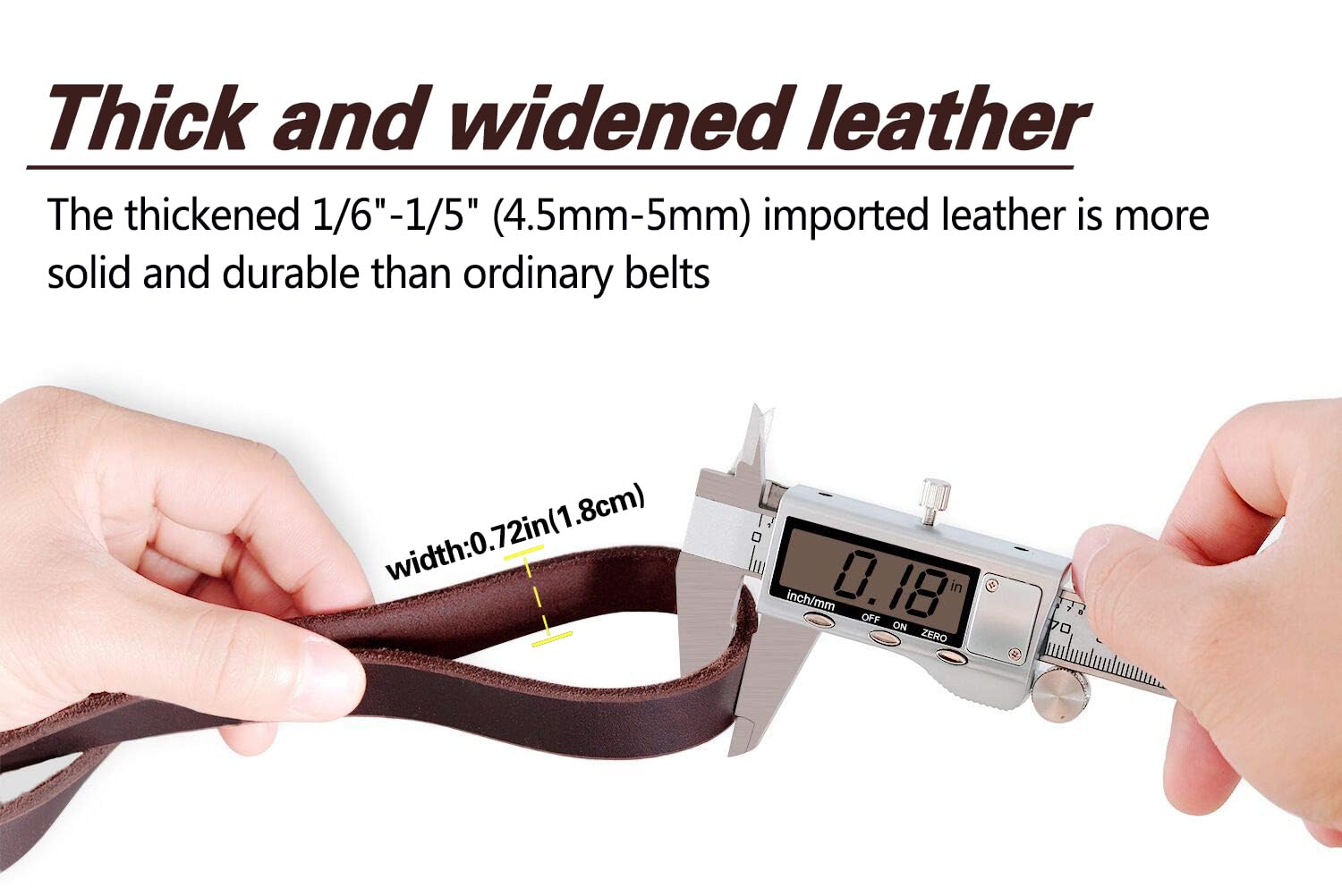 Leather Dog Leash 6Ft X 3/4 Inch, Heavy Duty Genuine Leather Braided Dog Training Leash, Soft And Strong Cowhide Dog Leashes For