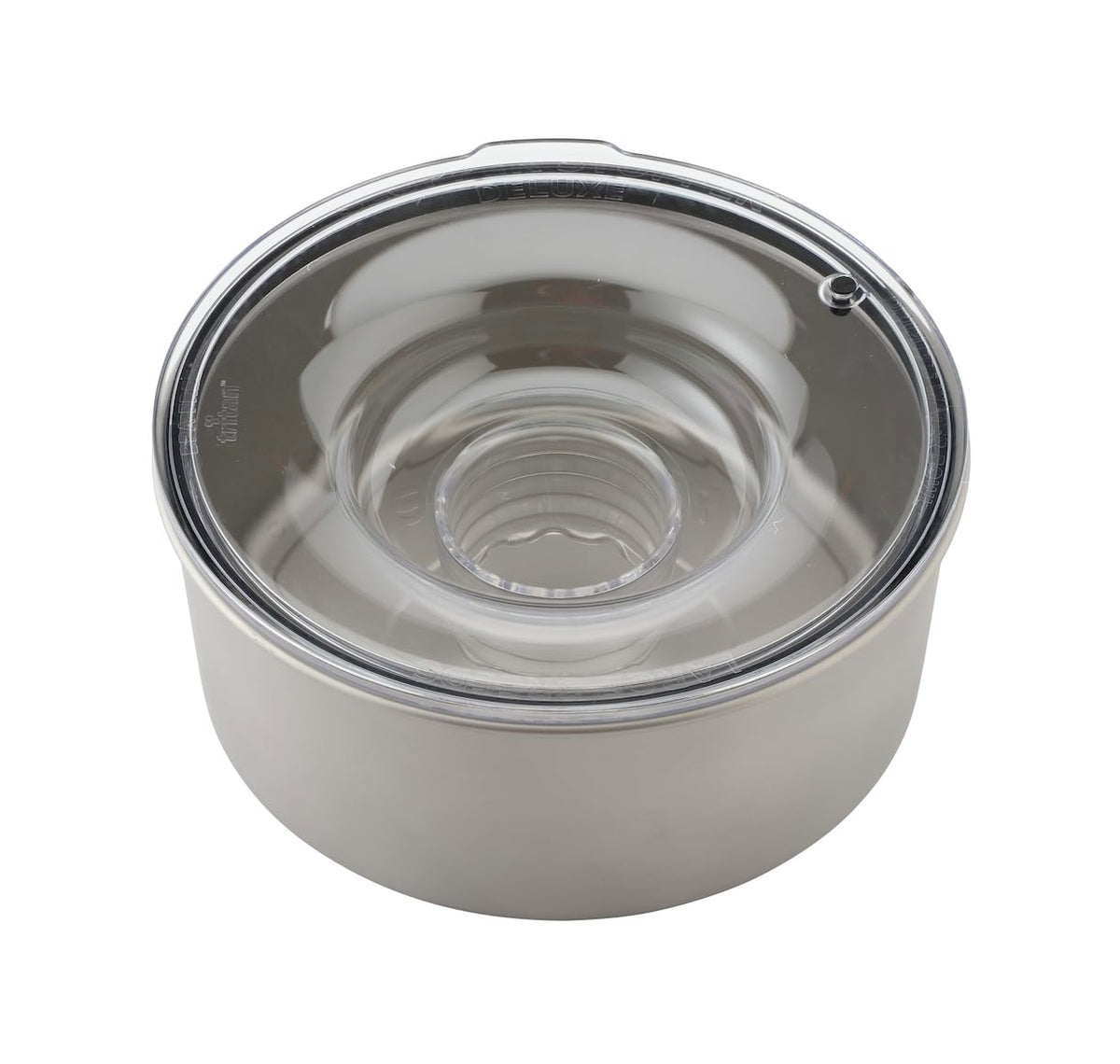 Slopper Stopper Dripless Water Bowls - Titanium Bowl Unit - for Large Breed Dogs 51-85 Lbs, 9.84    Dia, 1 Gallon Capacity