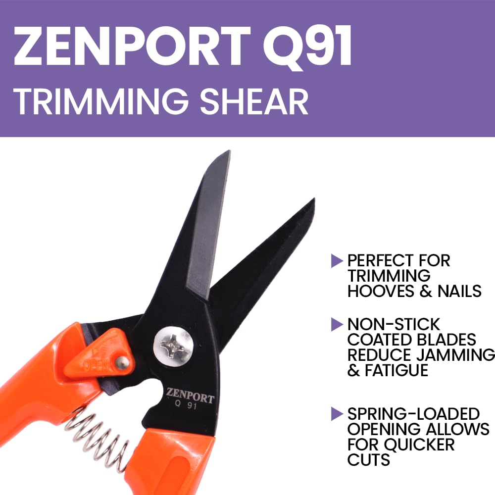 Zenport Q91 Zen-Magic Ultra Twig And Hoof Trimming Shear Twin-Blade, 7.5-Inch Long