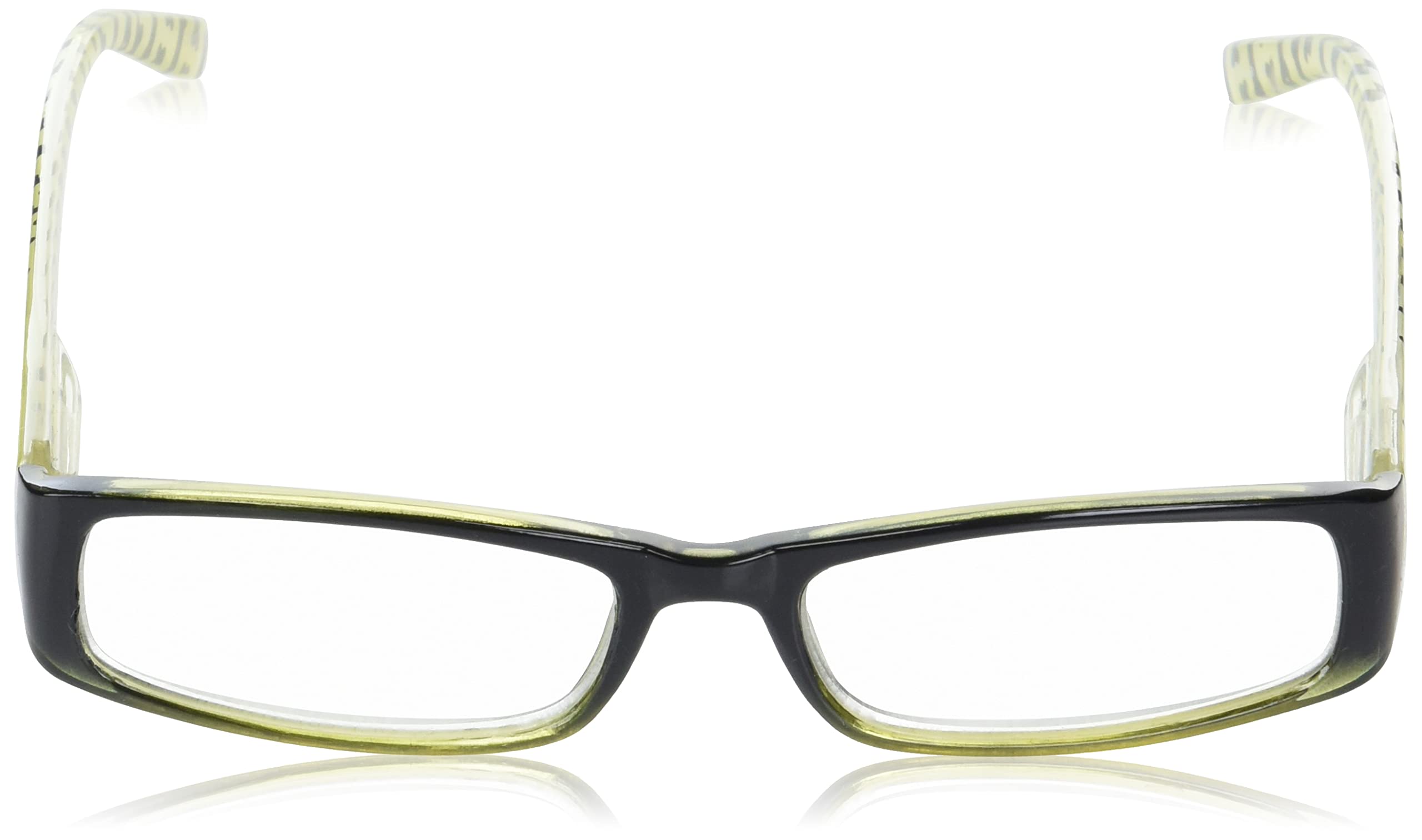Dog Bone Rectangular Reading Glasses, Green, 132Mm + 2.75