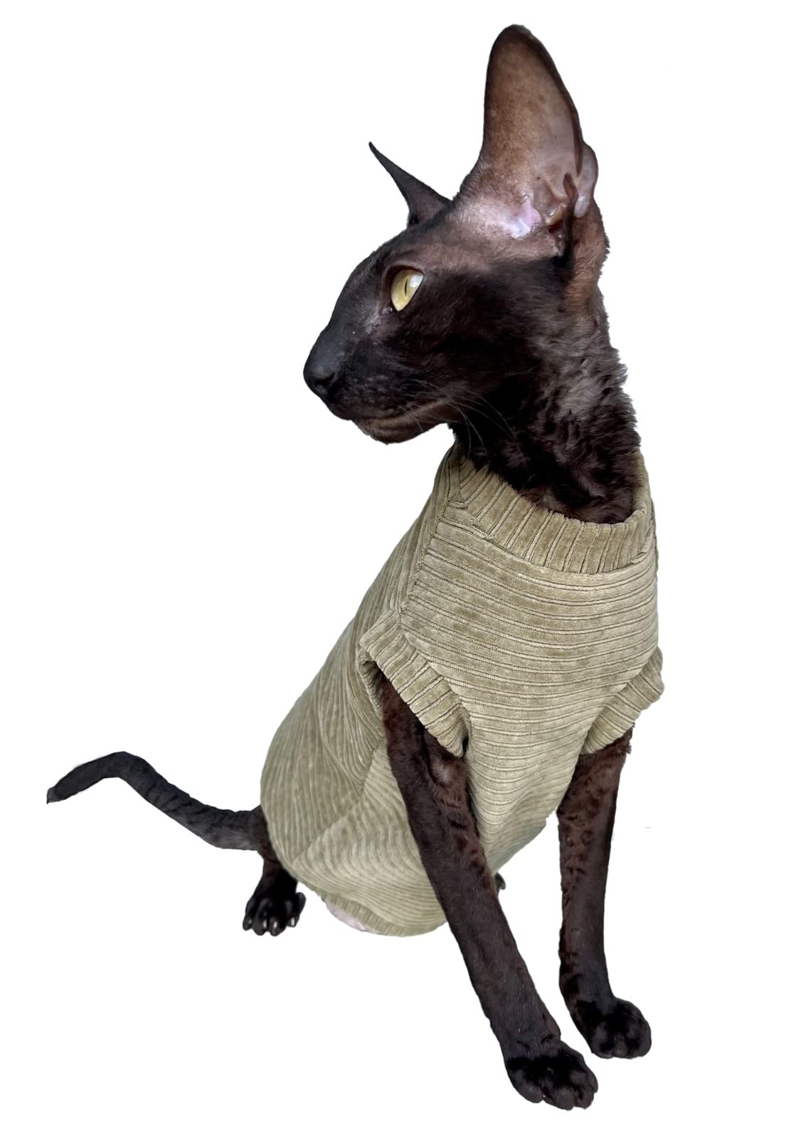 Kotomoda Hairless Cat'S T-Shirt Olives For Sphynx Cat (Small)