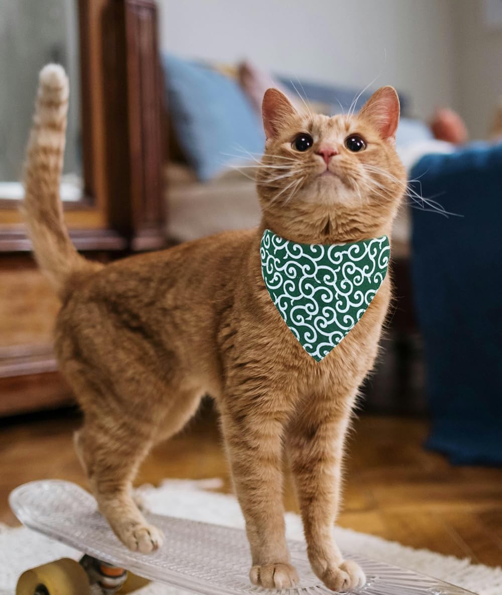 Cat Collars Breakaway With Bandana Bell Japanese Pet Kitten Adjustable For Small Dog Puppies Girl Boy