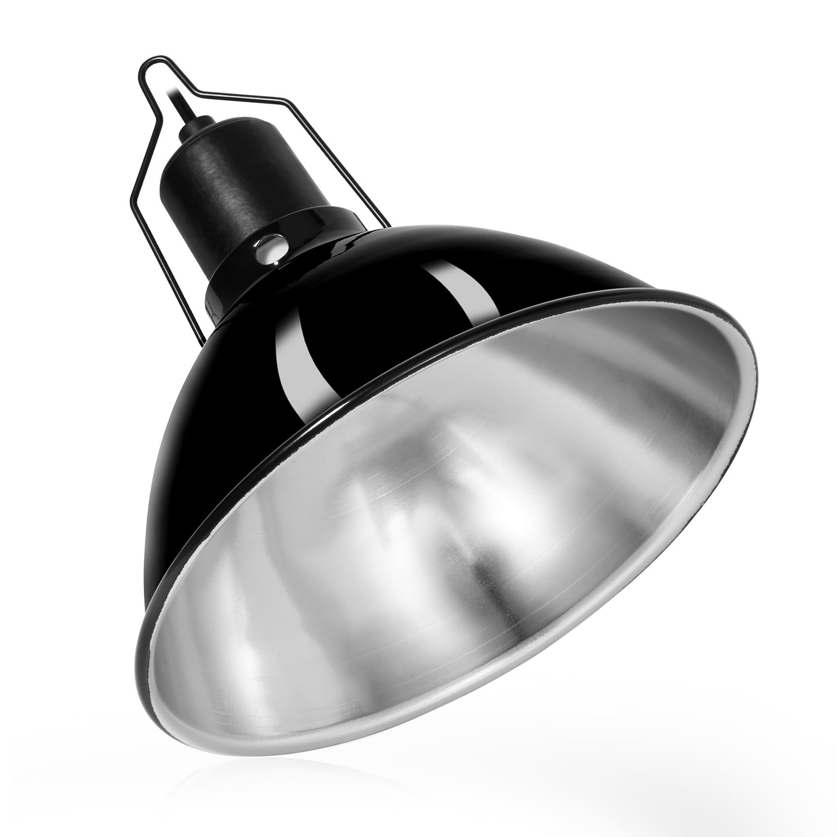 Dxophiex 8.5Inch Dome Reptile Heat Lamp Reptile Light Fixture Uvb Light Fixture Max 150W For Bearded Dragon, Turtles, Snake And 