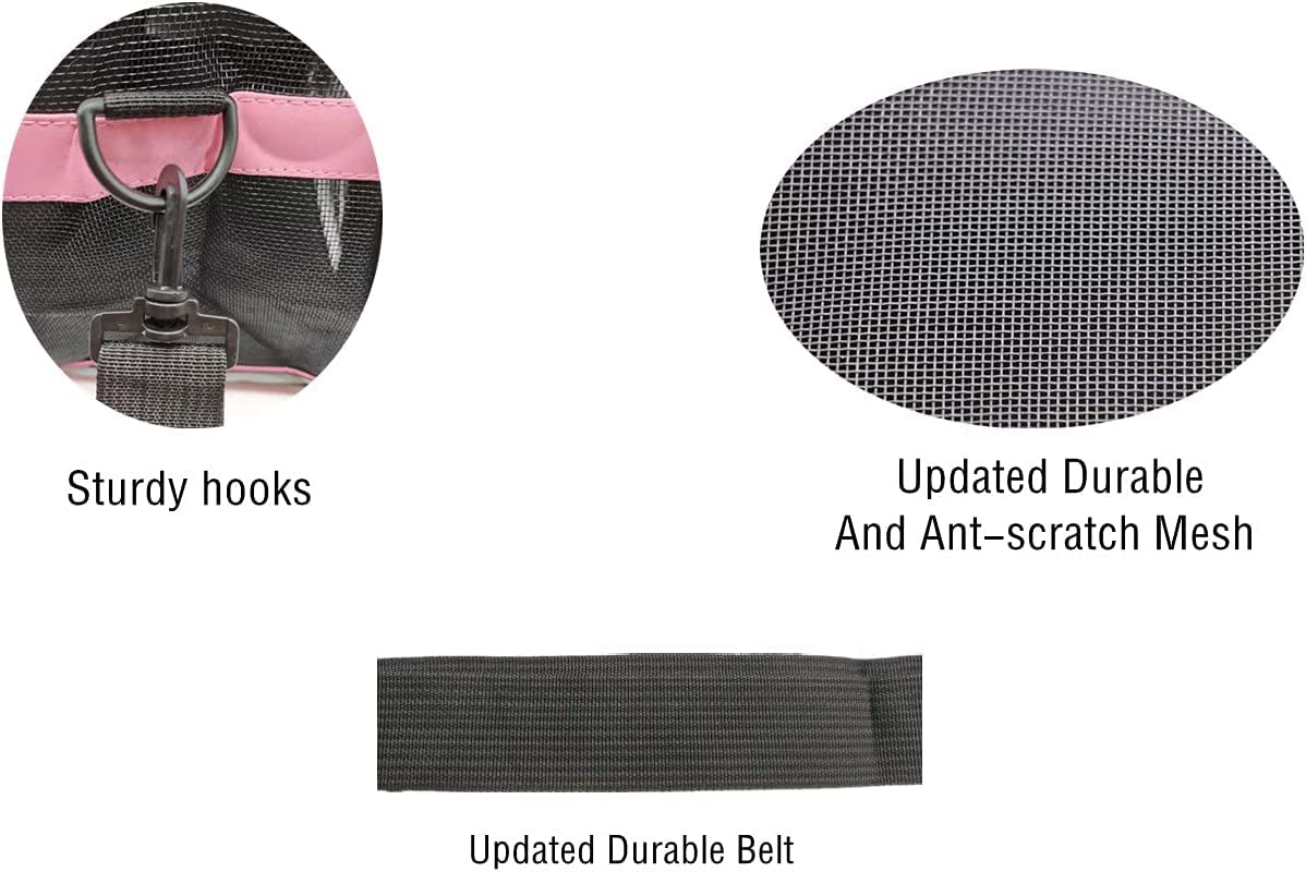 ZaneSun Soft-Sided Cat Carrier - LightPink, Portable, Airline Approved, Foldable Pet Bag for Cats & Small Dogs