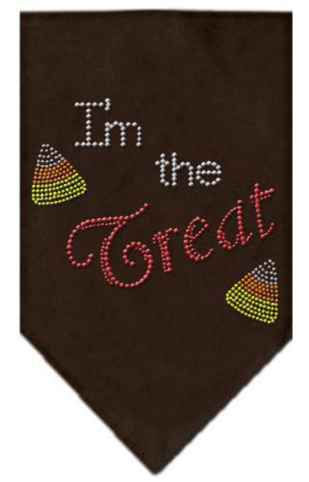 Mirage Pet Products I'm The Treat Rhinestone Bandana mall, Grey, Small