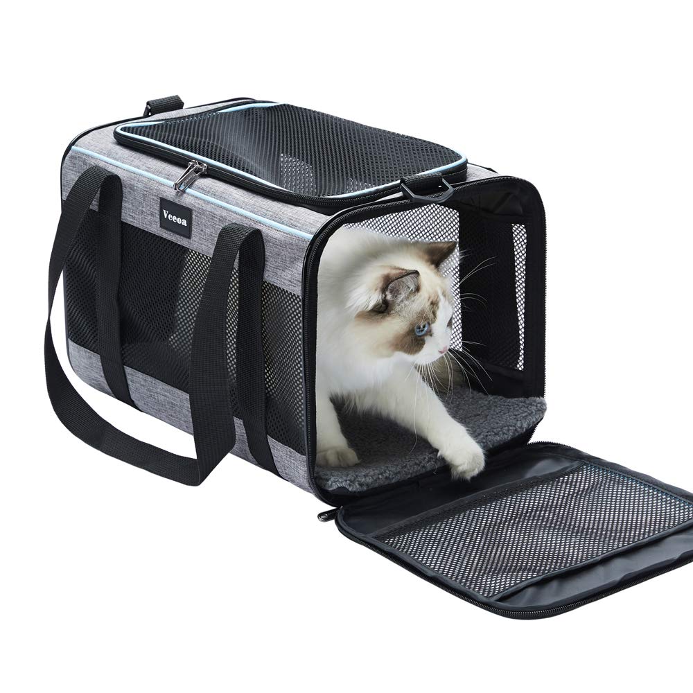 Vceoa 19X12X12 Inches Cat, Dog Carrier For Pets Up To 22 Lbs, Soft-Sided Cat Bag Animal Carriers Travel Puppy Carry As A Toy Of 