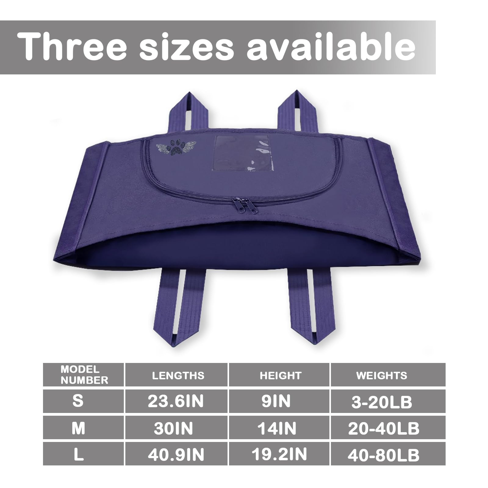 Lzhtime Pet Burial, Eco Friendly Pet Body Bag Suitable For All Kinds Of Pets Pet Casket For Burial And Cremation(Blue,L)