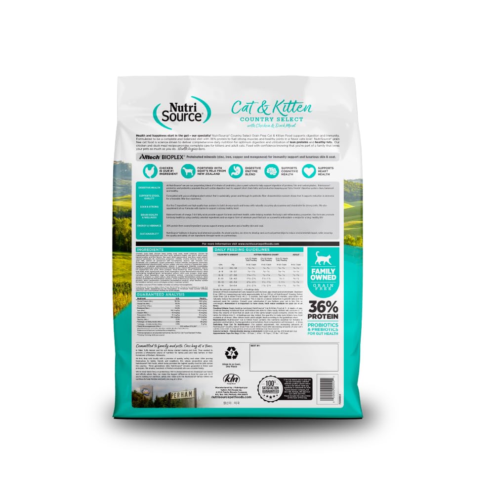 NutriSource Grain Free Cat & Kitten Country Select, 12LB (Pack of 1)
