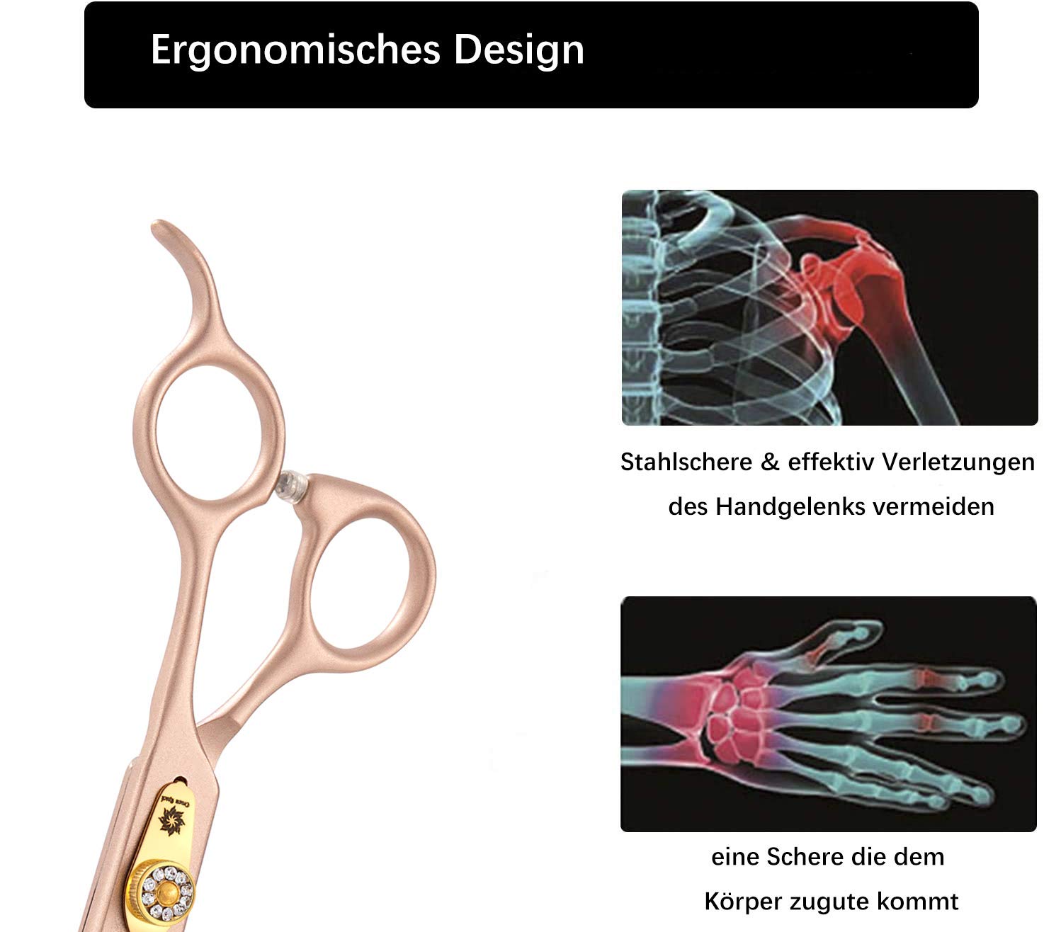 7 Inches Professional Pet Grooming Scissors, 440C Japanese Steel Straight & Curved & Thinning & Chunker Shears/Scissors For Dog Cat And More Pets (7 Inch-Chunker Scissors)