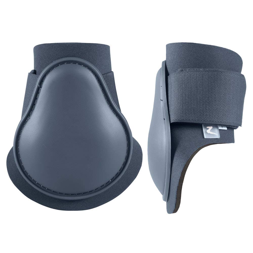 HORZE Chicago Fetlock Rear Boots | Lightweight, Adjustable, Jumping Horse Boots (Pair) - Dark Dark Blue - Cob