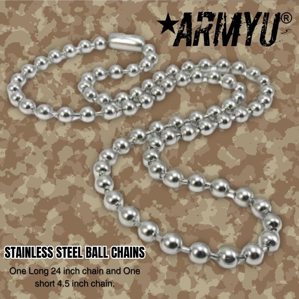 Army Universe Top Gun Pete Mitchell Maverick Costume Dog Tag Set Movie-Inspired Necklace Great Cosplay & Halloween Accessory