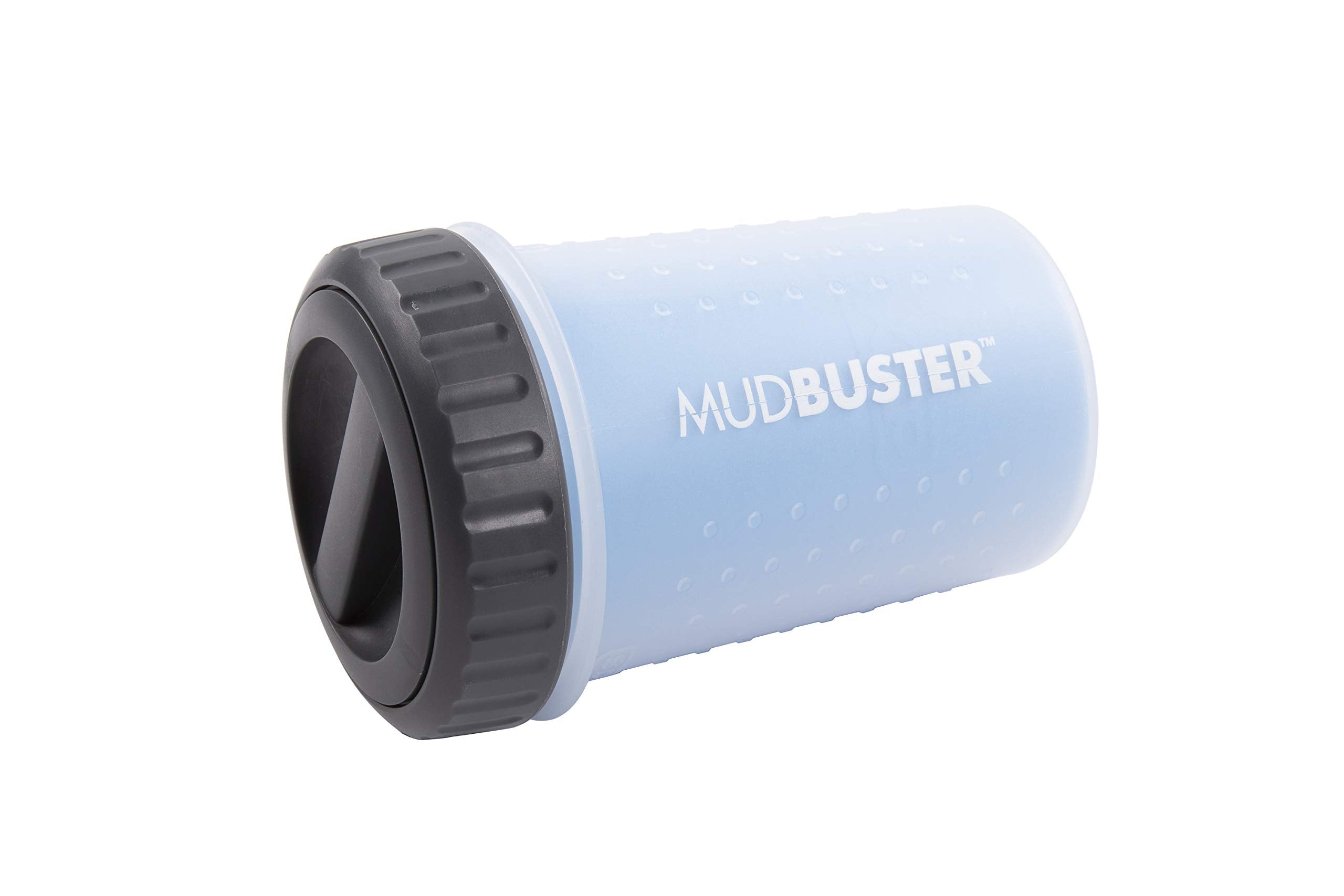 Dexas Lidded Mudbuster Portable Dog Paw Cleaner, Medium, Pro Blue