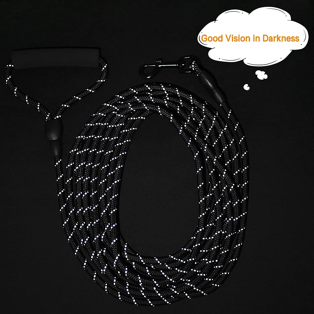 Vivifying Long Dog Leash, 32Ft Reflective Dog Training Leash For Outside And Yard, Floating Long Line Lead With Soft Handle For