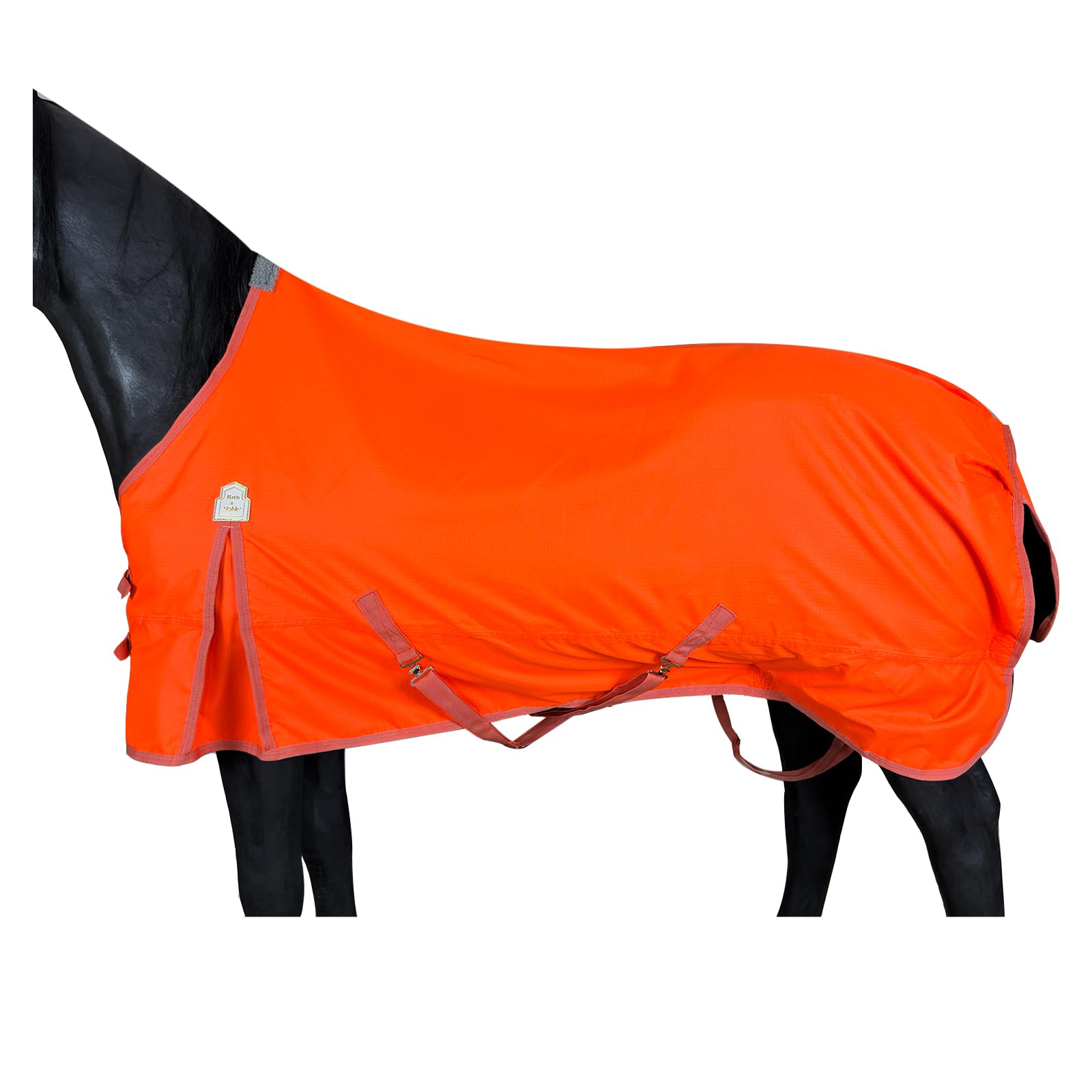 BARN & STABLE 600D Breathable&Waterproof Horse Sheet Summer Sheet for Horse with Removable Web Leg Straps