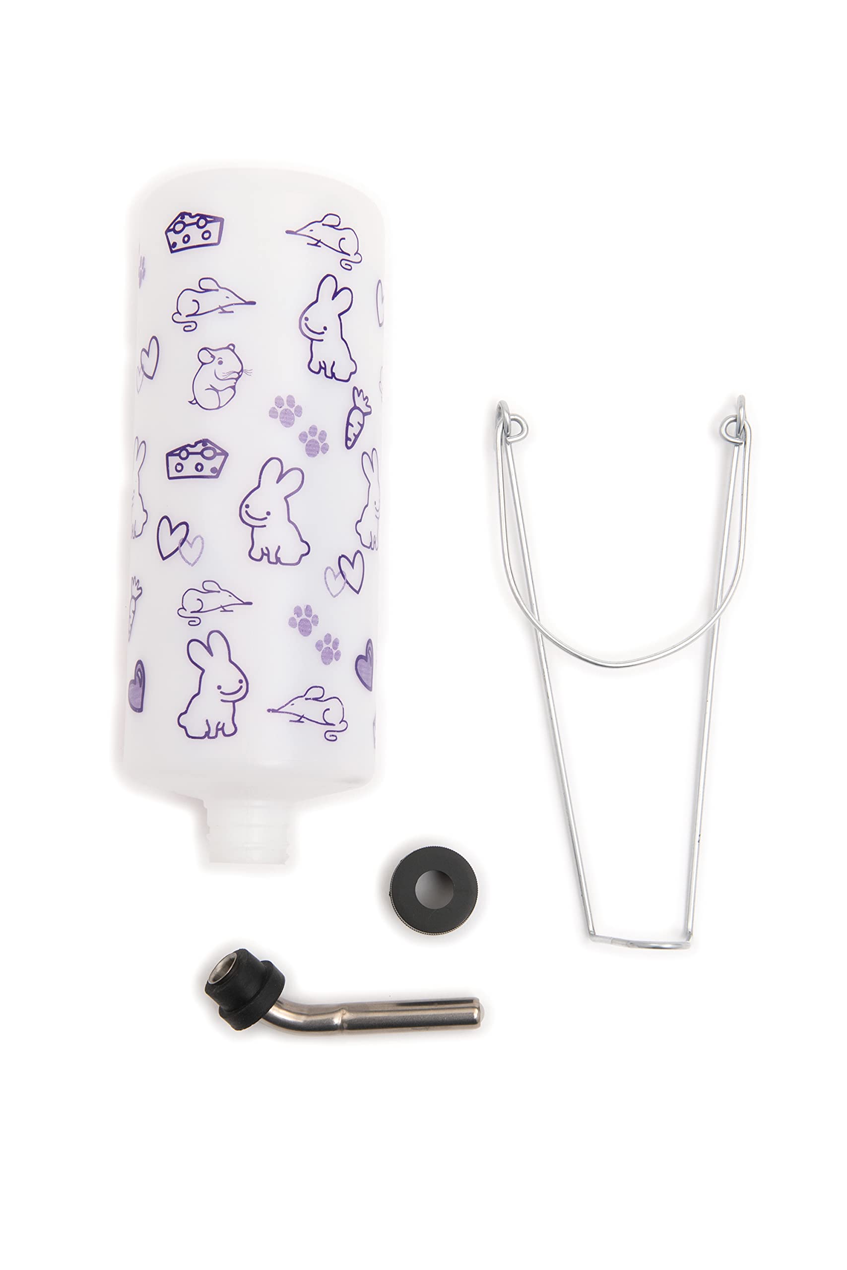 Lixit Original Super Seal Water Bottle For Rabbits, Cats, Ferrets, Hamsters, Guinea Pigs, Gerbils And Other Small Animals. (32 Ounce (Pack Of 1), Frosted)