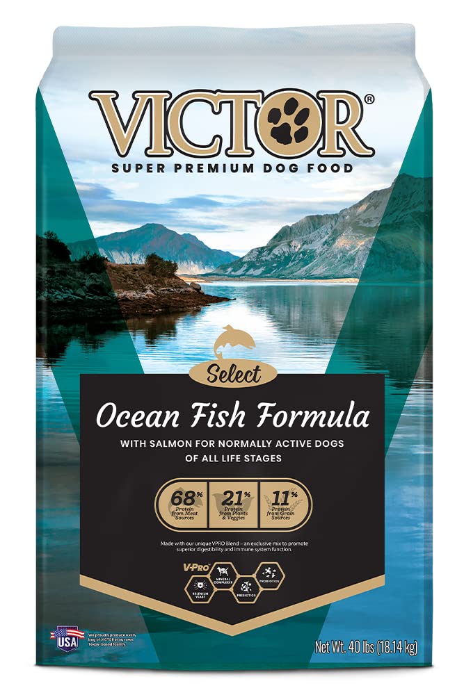 Victor Super Premium Dog Food - Select - Ocean Fish Formula - Gluten Free Dry Dog Food for All Normally Active Dogs of All Life 