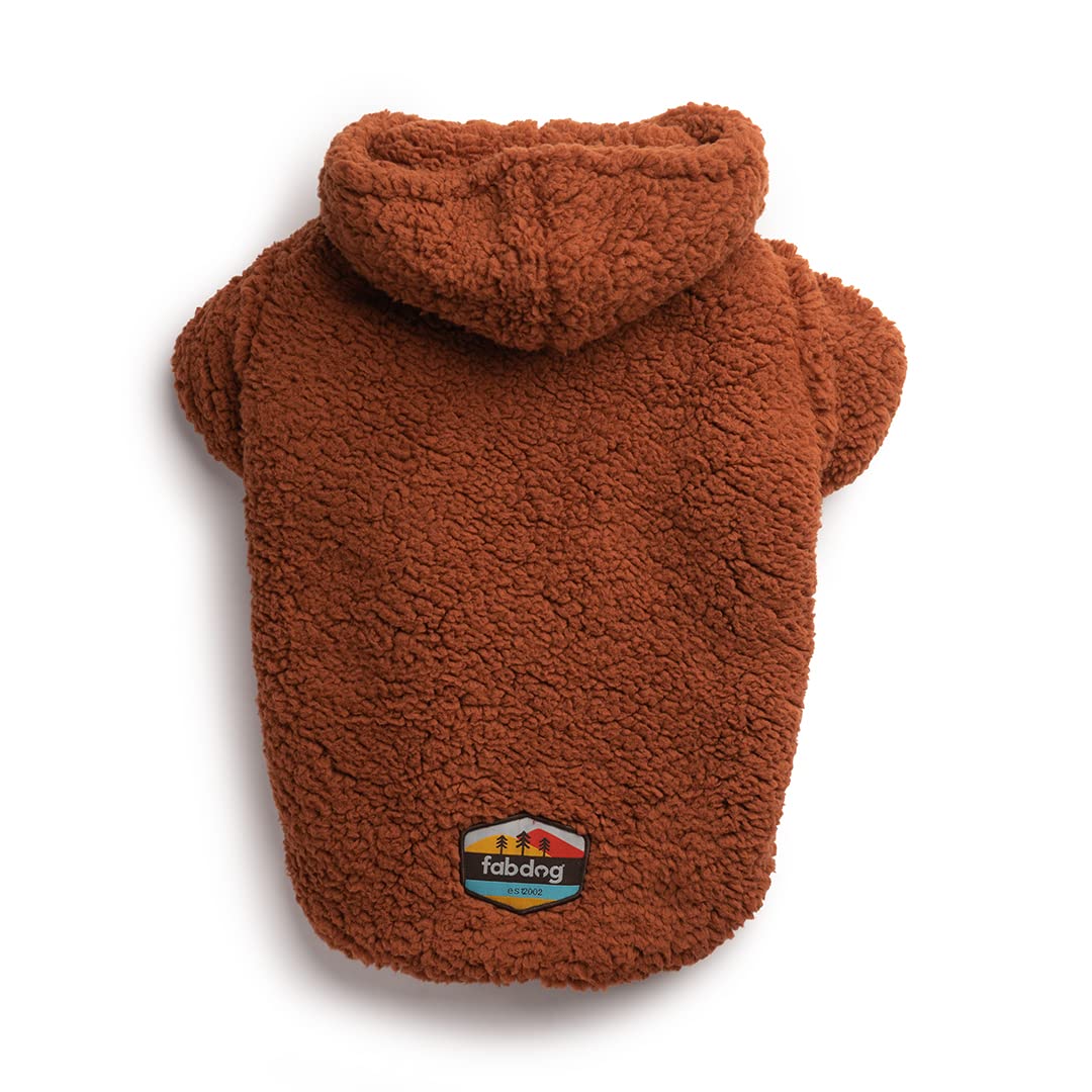 Fabdog Sherpa Hoodie Rust 18''