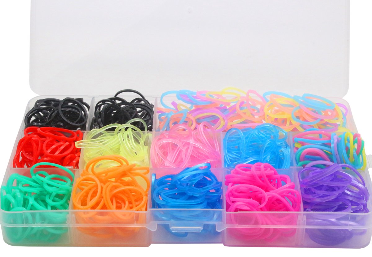 YOY 3/4'' Pet Dog Stretchy Rubber Bands, 600/Box - Puppy Elastics Ties Pony Tail Holders Hair Accessories for Doggy Grooming Top