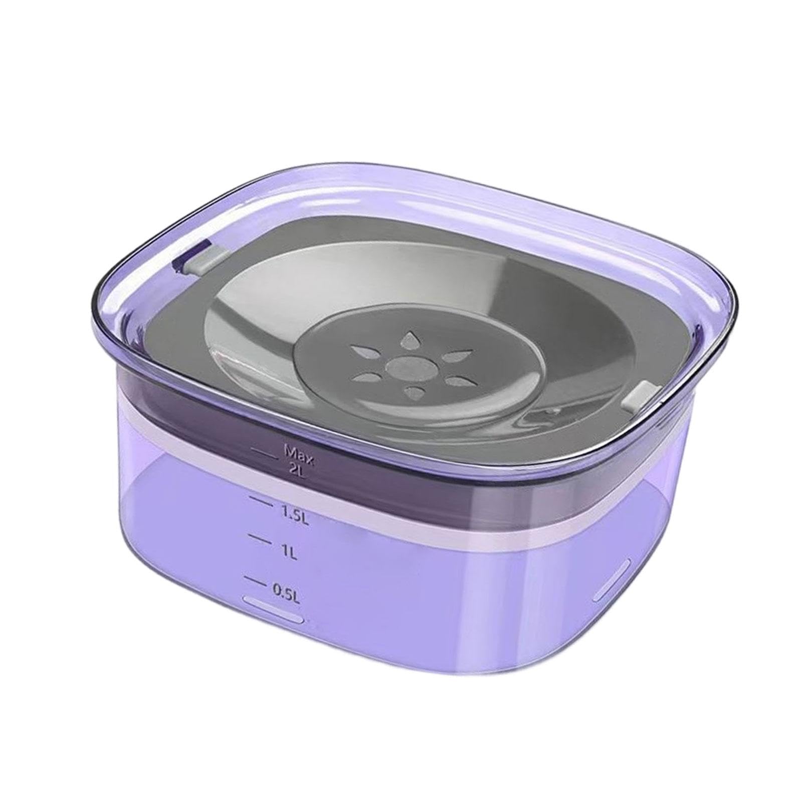 Enakshi Dog Water Bowl For Medium And Large Dogs Spillproof Travel No Spill Dog Dish Violet | Pet Supplies | Dog Supplies | Dish