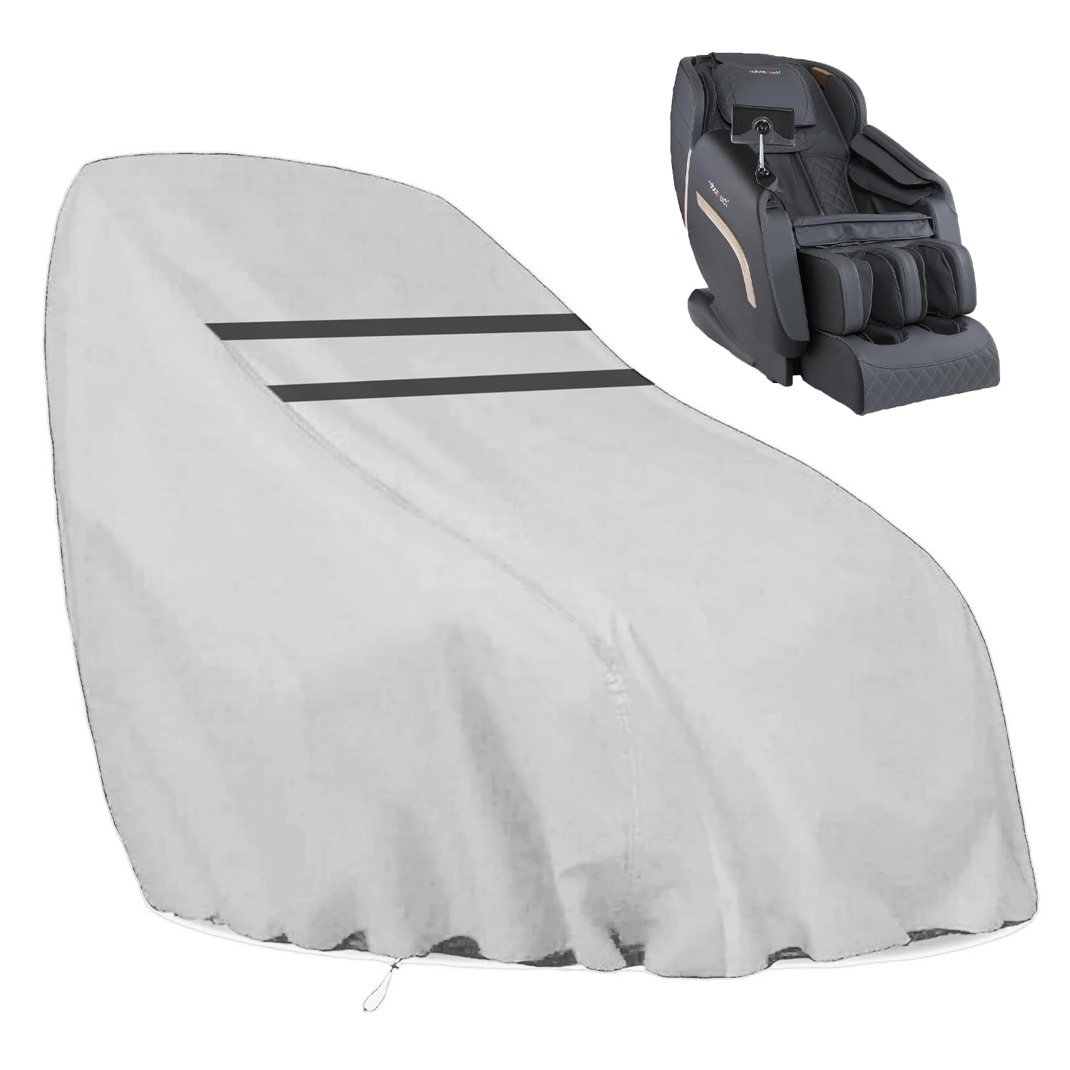 Encasify Massage Chair Cover - Full Body Protector For Massage Chair - Dustproof & Scratch-Proof For Pets, Cats & Dogs - Polyest