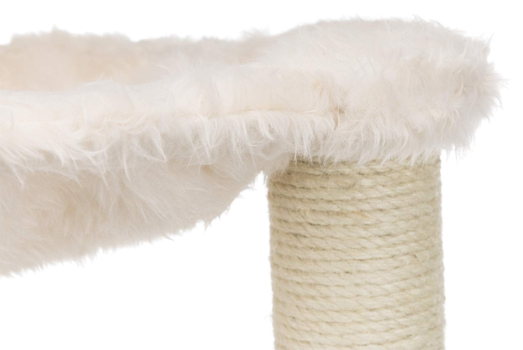 Trixie Baza Scratching Post With Hammock | 18'' Base. Color: Cream