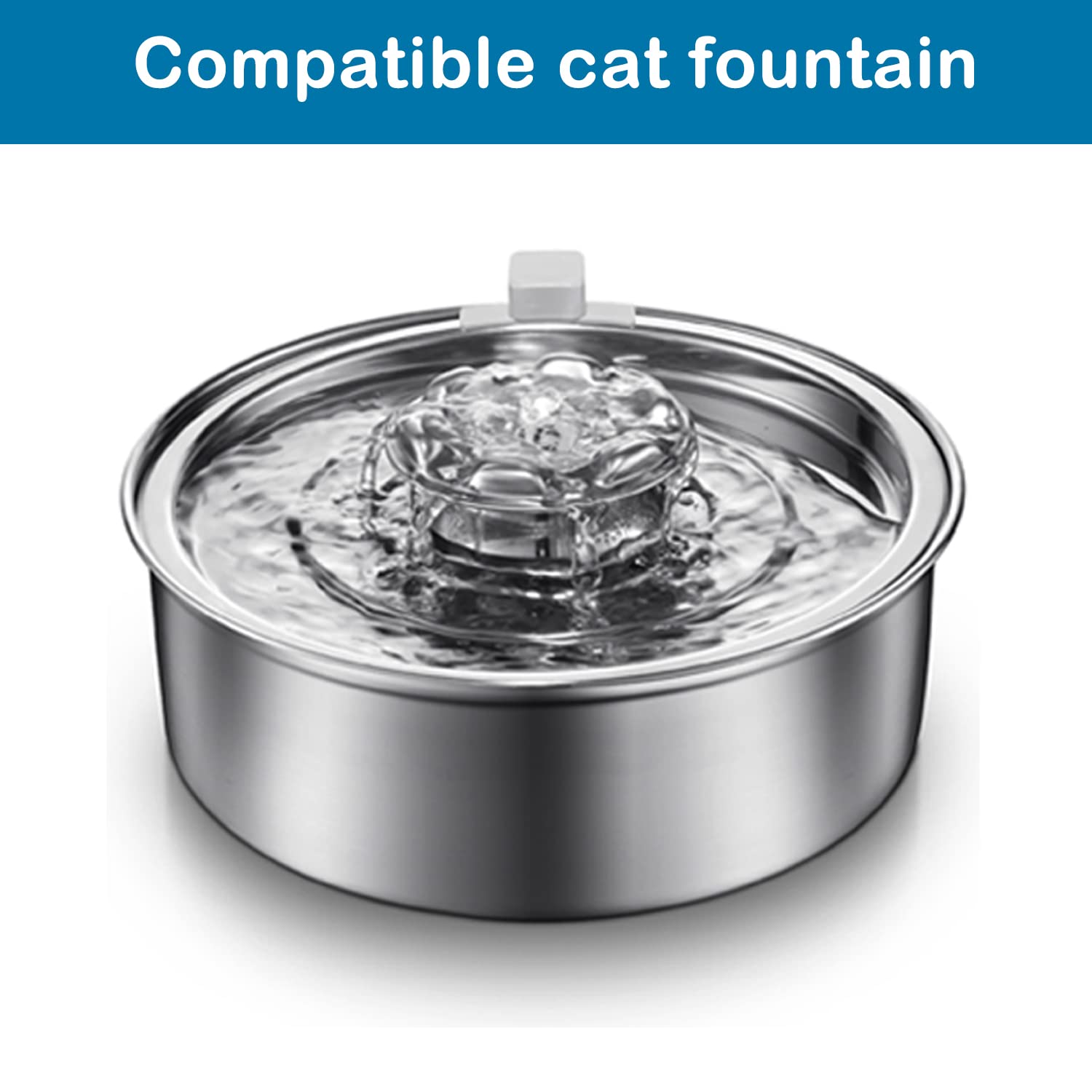 Cat Water Fountain Filter Bracket For 2.0L/67Oz Stainless Steel Automatic Circulation Cat Fountain