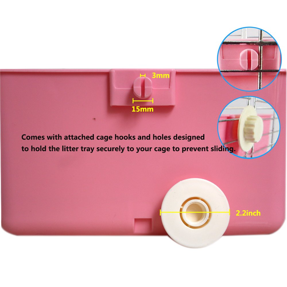 Pet Small Rat Toilet, Square Potty Trainer Corner Litter Bedding Box Pet Pan For Small Animal/Rabbit/Guinea Pig/Galesaur/Ferret (Blue)